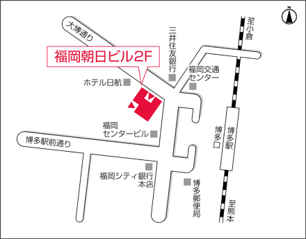 アートネイチャー レディース博多サロン 地図画像