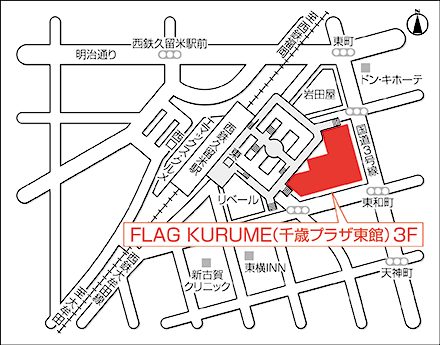 アートネイチャー レディース久留米サロン 地図画像