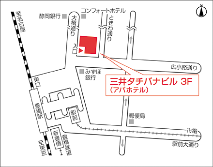 アートネイチャー レディース豊橋サロン 地図画像