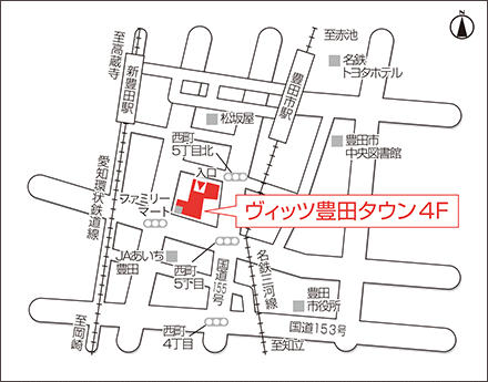 アートネイチャー レディース豊田サロン 地図画像