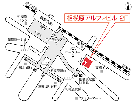 アートネイチャー レディース相模原サロン 地図画像