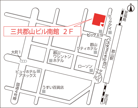 アートネイチャー 郡山店 地図画像