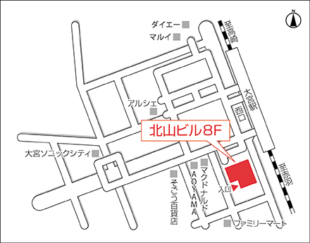 アートネイチャー 大宮店 地図画像