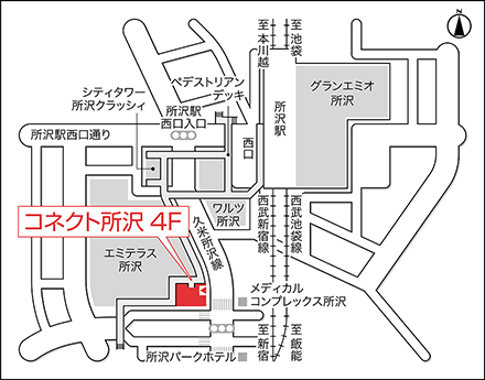 アートネイチャー 所沢店 地図画像