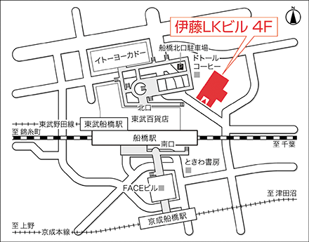 アートネイチャー 船橋店 地図画像