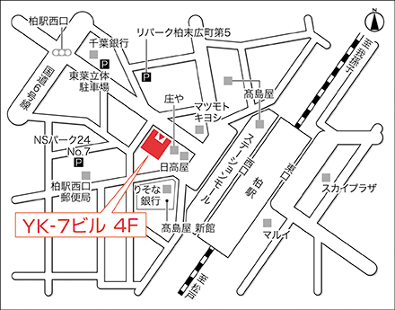 アートネイチャー 柏店 地図画像