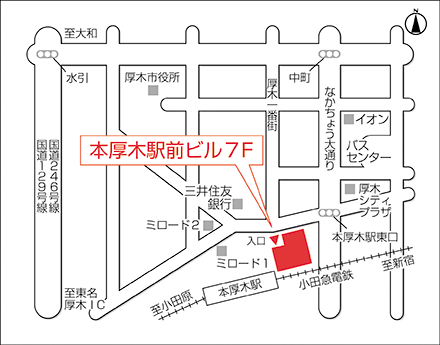 アートネイチャー 厚木店 地図画像