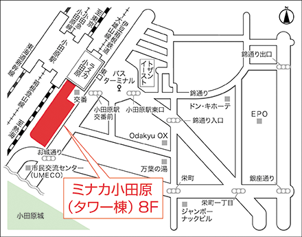 アートネイチャー 小田原店 地図画像