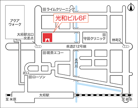 アートネイチャー 大垣店 地図画像