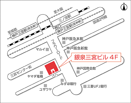 アートネイチャー 神戸店 地図画像