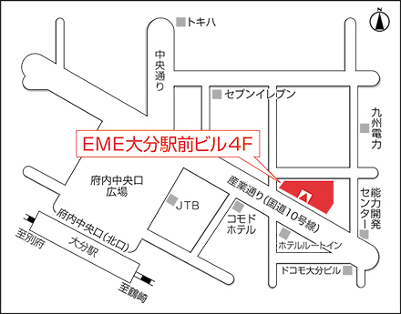 アートネイチャー 大分店 地図画像